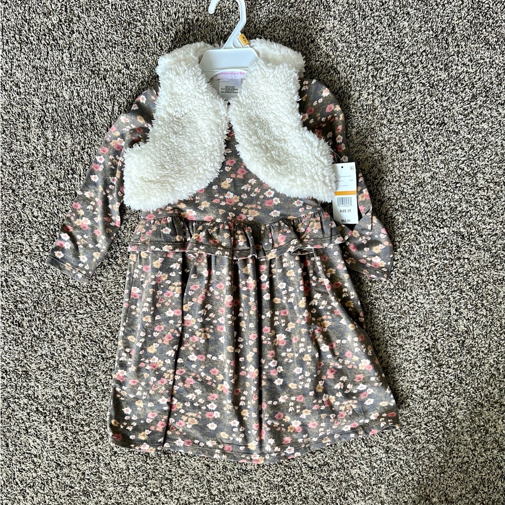 NWT Bonnie Jean dress and vest
